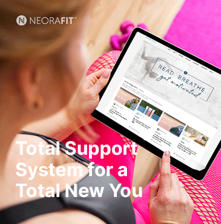 Total Support System for a Total New You. Rotating background of the NeoraBlog website on various digital devices.